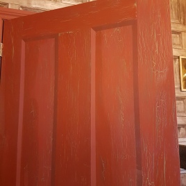 Old painted door